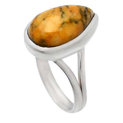 Natural Honey Dendritic Opal Ring size-9 R-1005 SDR230407