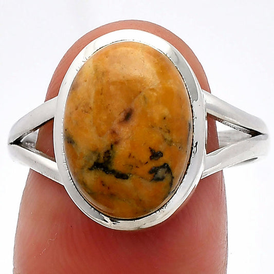 Natural Honey Dendritic Opal Ring size-9.5 R-1005 SDR230411