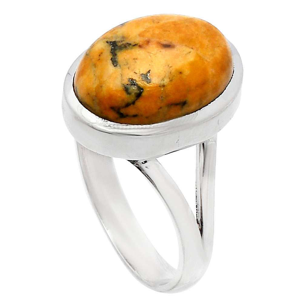 Natural Honey Dendritic Opal Ring size-9.5 R-1005 SDR230411