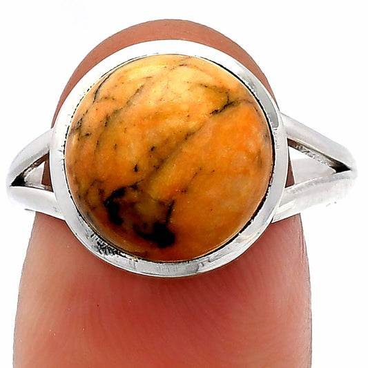 Natural Honey Dendritic Opal Ring size-8.5 R-1005 SDR230417
