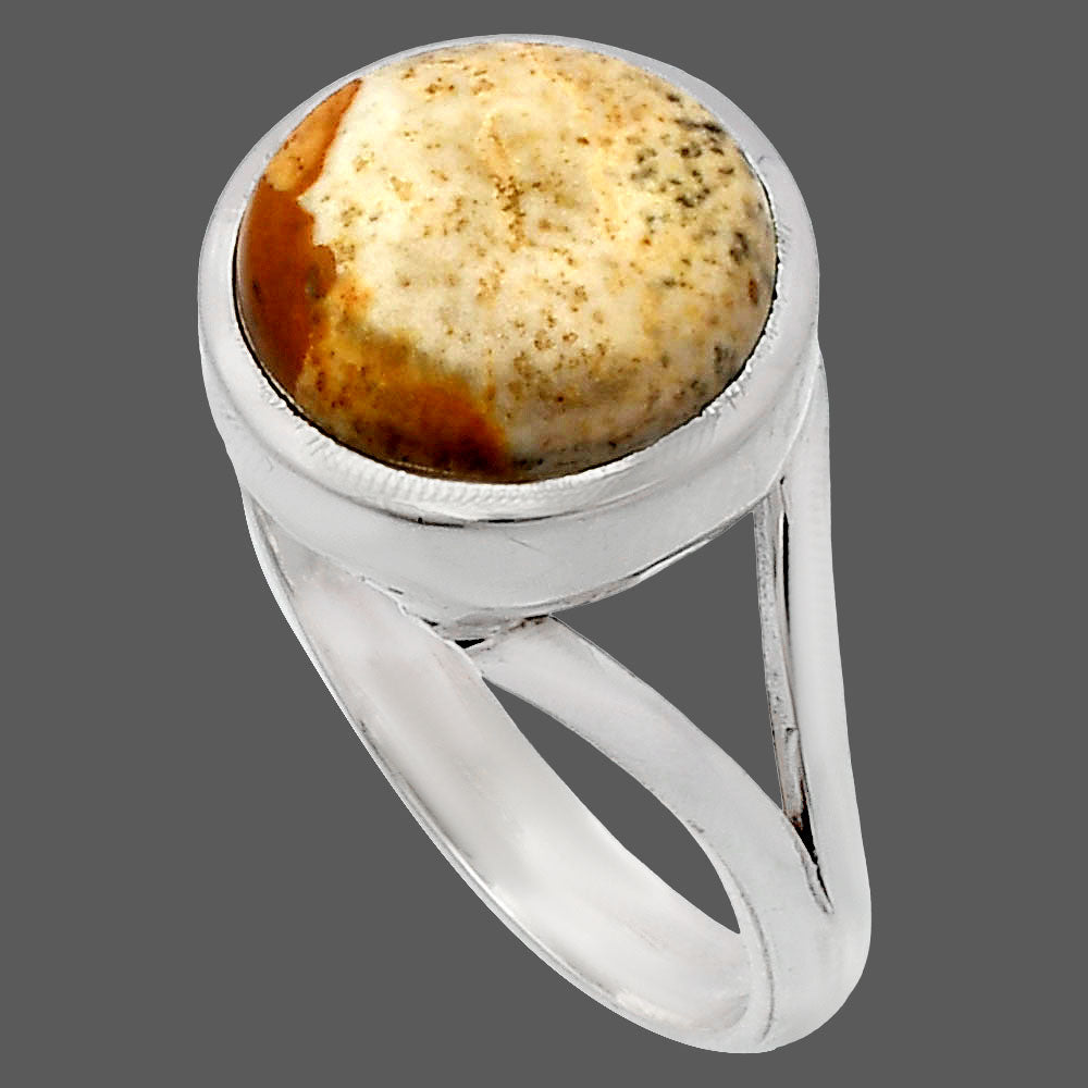 Natural Picture Jasper Ring size-8 R-1005 SDR230421