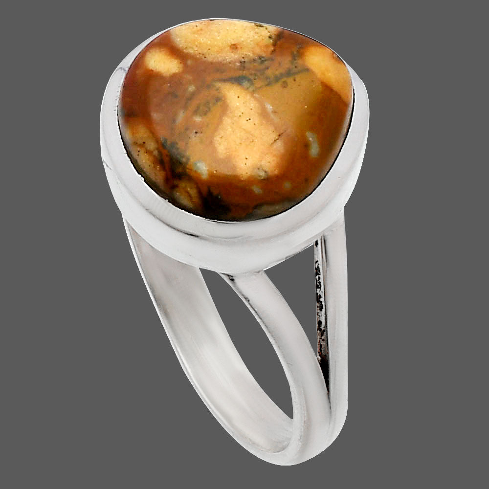 Natural Honey Dendritic Opal Ring size-9.5 R-1005 SDR230453