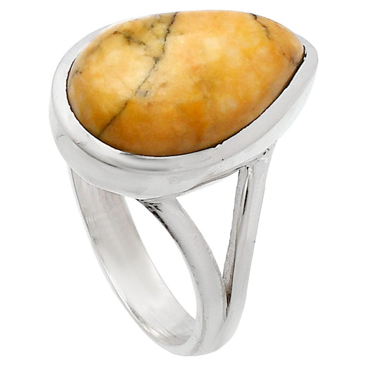 Natural Honey Dendritic Opal Ring size-8 R-1005 SDR230459