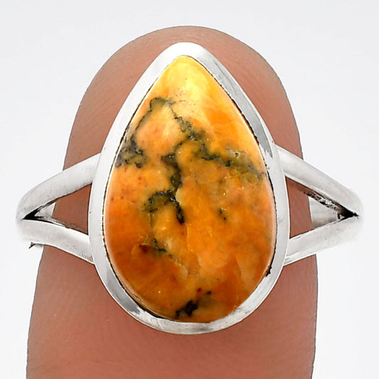 Natural Honey Dendritic Opal Ring size-9.5 R-1005 SDR230464