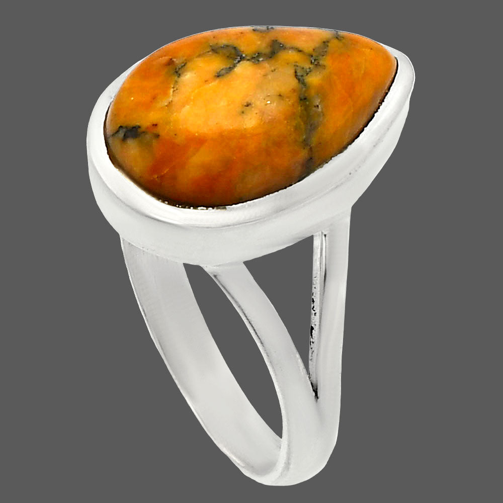 Natural Honey Dendritic Opal Ring size-9.5 R-1005 SDR230464