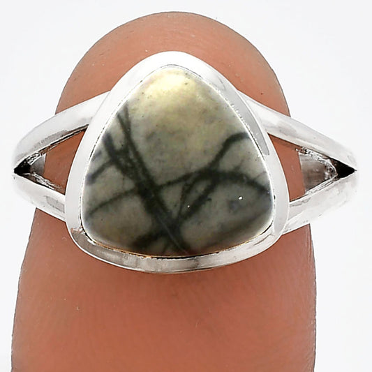 Natural Picasso Jasper Ring size-8 R-1005 SDR230485