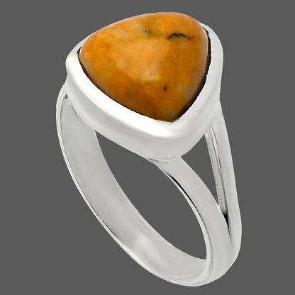 Natural Honey Dendritic Opal Ring size-7 R-1005 SDR230487