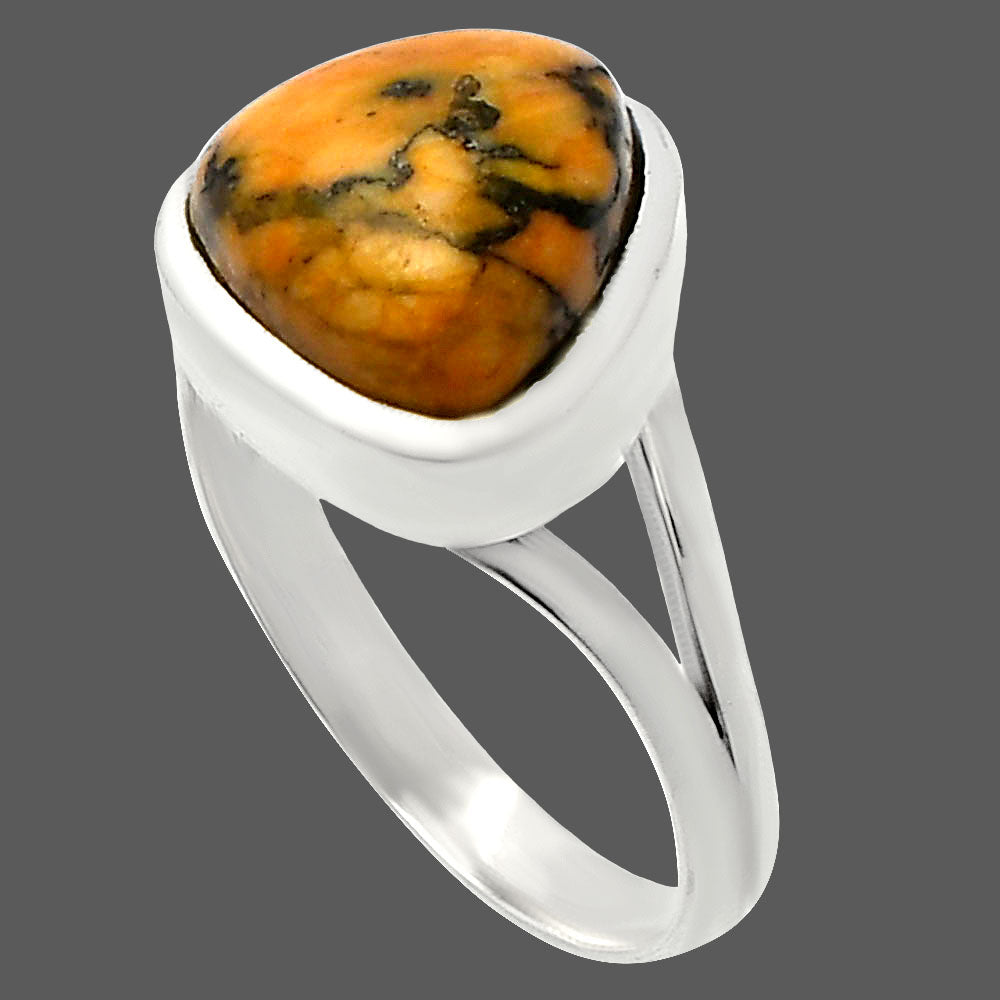 Natural Honey Dendritic Opal Ring size-9 R-1005 SDR230539