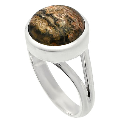 Natural Leopard Skin Jasper Ring size-7 R-1005 SDR230574