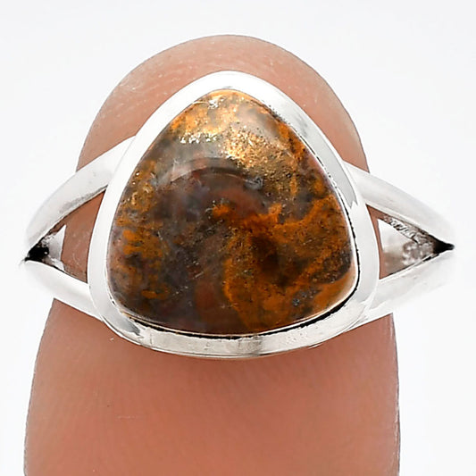 Natural Rare Cady Mountain Agate Ring size-8 R-1005 SDR230612
