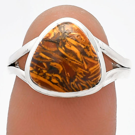 Coquina Fossil Jasper - India Ring size-8 R-1005 SDR230622