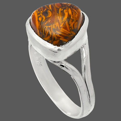 Coquina Fossil Jasper - India Ring size-8 R-1005 SDR230622