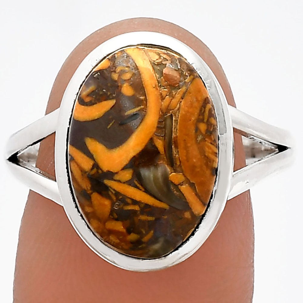Coquina Fossil Jasper - India Ring size-9.5 R-1005 SDR230630