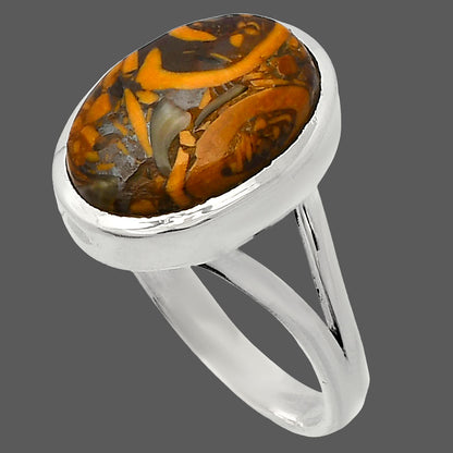 Coquina Fossil Jasper - India Ring size-9.5 R-1005 SDR230630