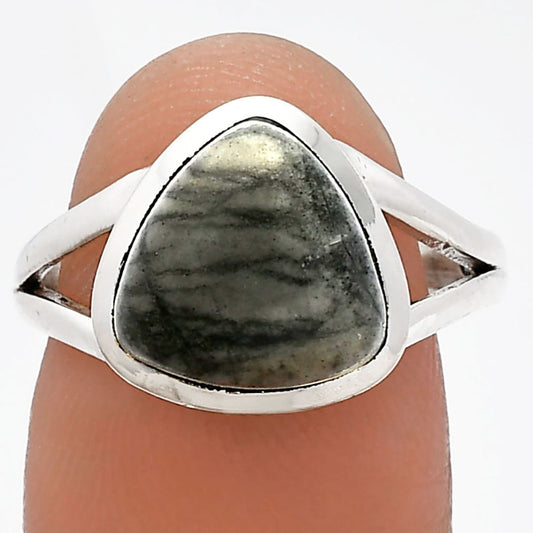 Natural Picasso Jasper Ring size-8 R-1005 SDR230654