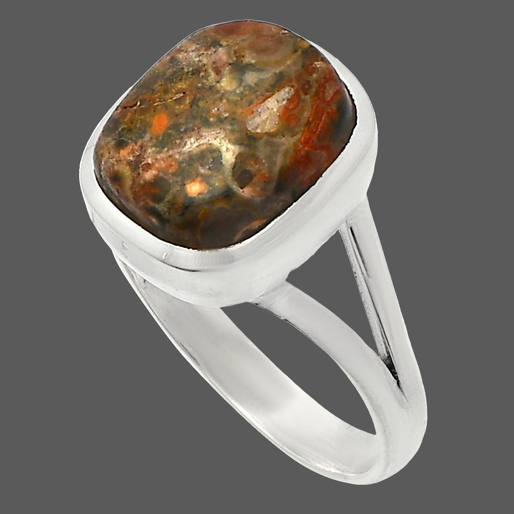 Natural Leopard Skin Jasper Ring size-9.5 R-1005 SDR230673