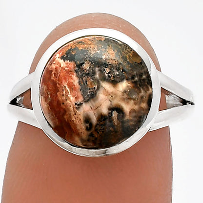 Natural Leopard Skin Jasper Ring size-7 R-1005 SDR230677