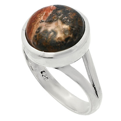 Natural Leopard Skin Jasper Ring size-7 R-1005 SDR230677