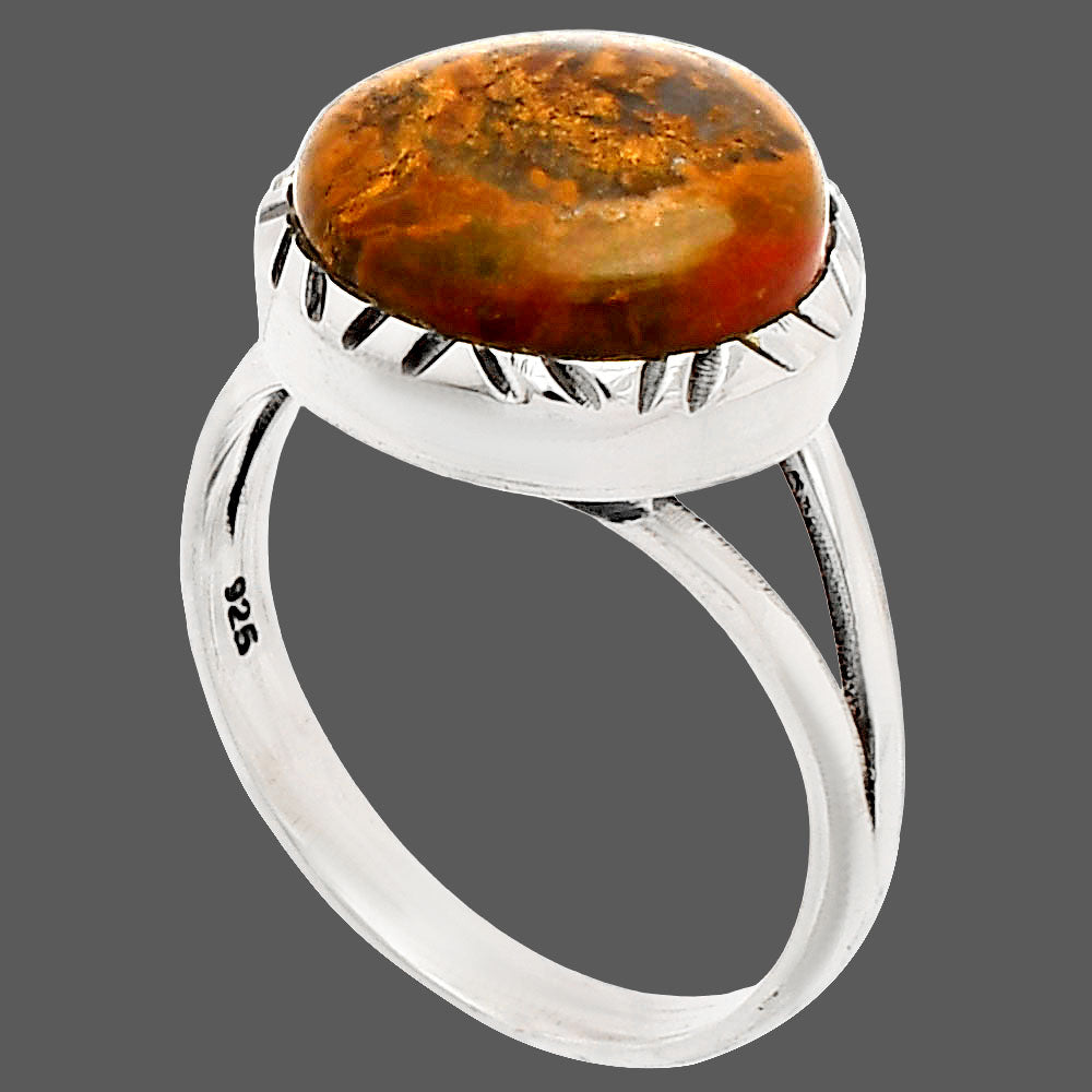 Natural Rare Cady Mountain Agate Ring size-9 R-1074 SDR230694