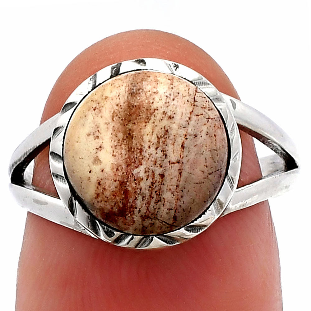 Natural Porcelain Jasper Ring size-7 R-1074 SDR230696