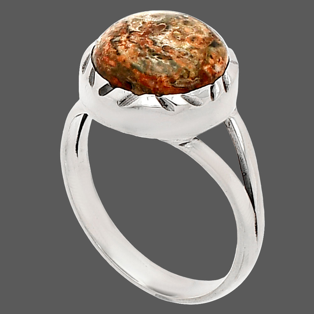 Natural Leopard Skin Jasper Ring size-7 R-1074 SDR230702