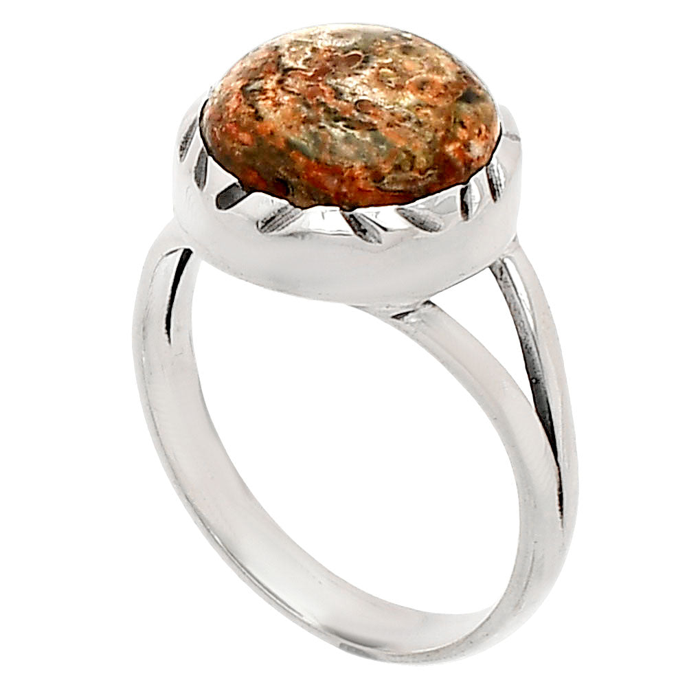Natural Leopard Skin Jasper Ring size-7 R-1074 SDR230702