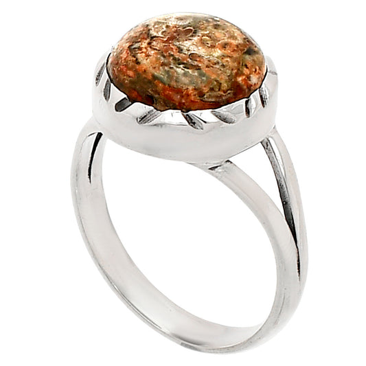 Natural Leopard Skin Jasper Ring size-7 R-1074 SDR230702