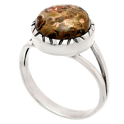 Natural Leopard Skin Jasper Ring size-9 R-1074 SDR230707