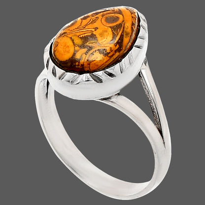 Coquina Fossil Jasper - India Ring size-8 R-1074 SDR230741