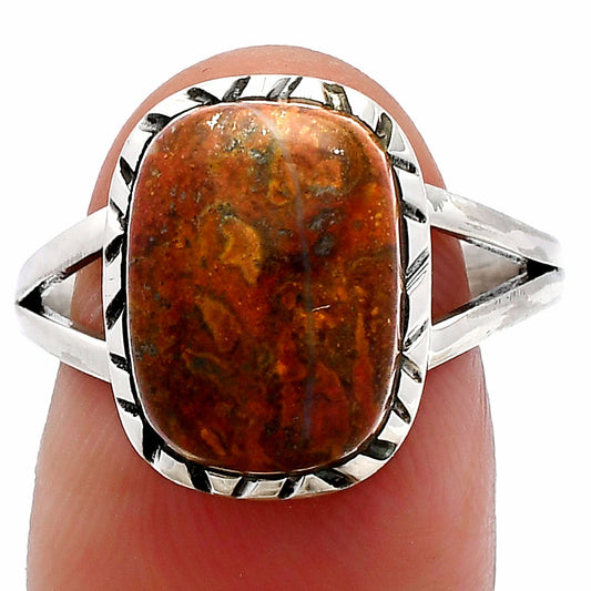 Natural Rare Cady Mountain Agate Ring size-9 R-1074 SDR230768
