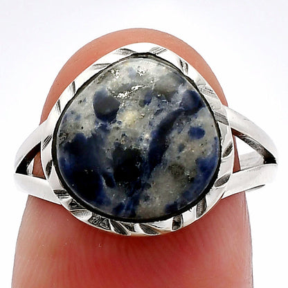 Natural Sodalite Ring size-7 R-1074 SDR230787