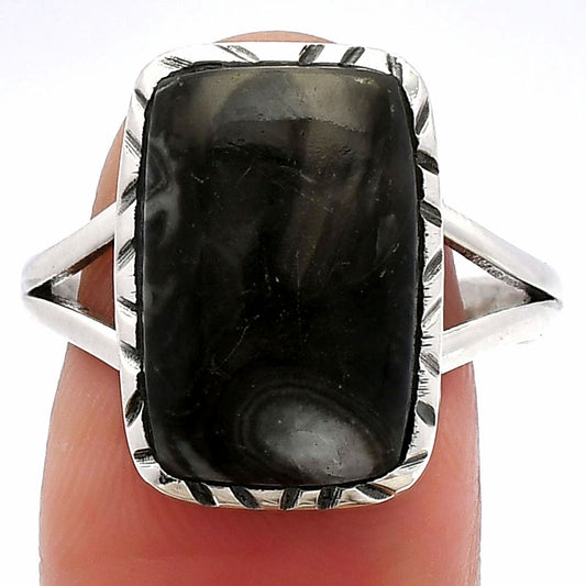 Natural Mexican Cabbing Fossil Ring size-9.5 R-1074 SDR230789