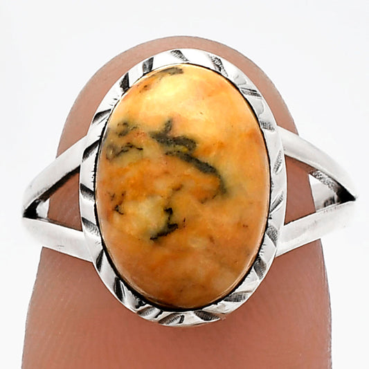 Natural Honey Dendritic Opal Ring size-6.5 R-1074 SDR230800