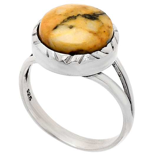 Natural Honey Dendritic Opal Ring size-8 R-1074 SDR230814