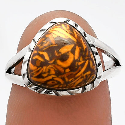 Coquina Fossil Jasper - India Ring size-6.5 R-1074 SDR230829