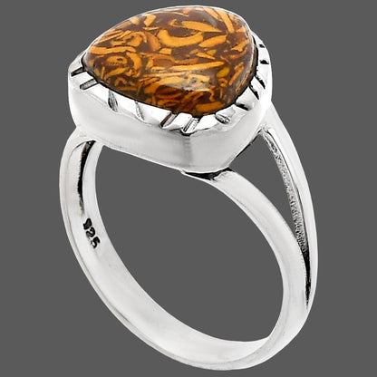 Coquina Fossil Jasper - India Ring size-6.5 R-1074 SDR230829