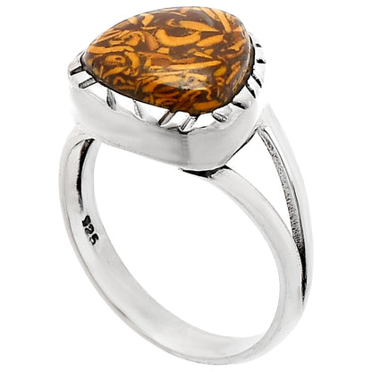 Coquina Fossil Jasper - India Ring size-6.5 R-1074 SDR230829