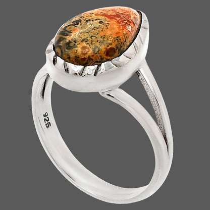 Natural Leopard Skin Jasper Ring size-8 R-1074 SDR230830