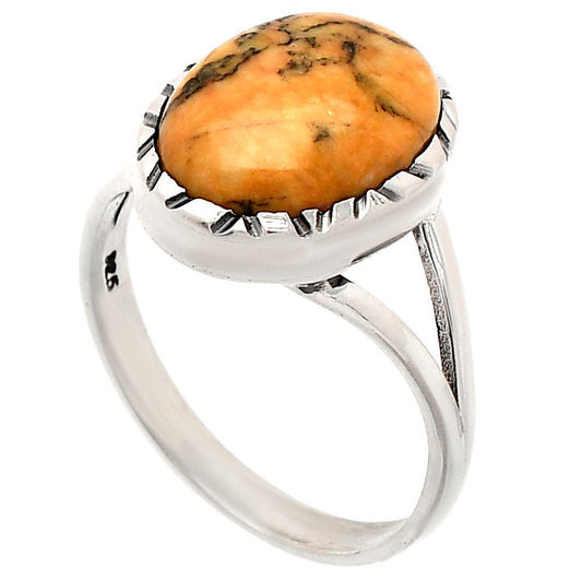 Natural Honey Dendritic Opal Ring size-9.5 R-1074 SDR230842