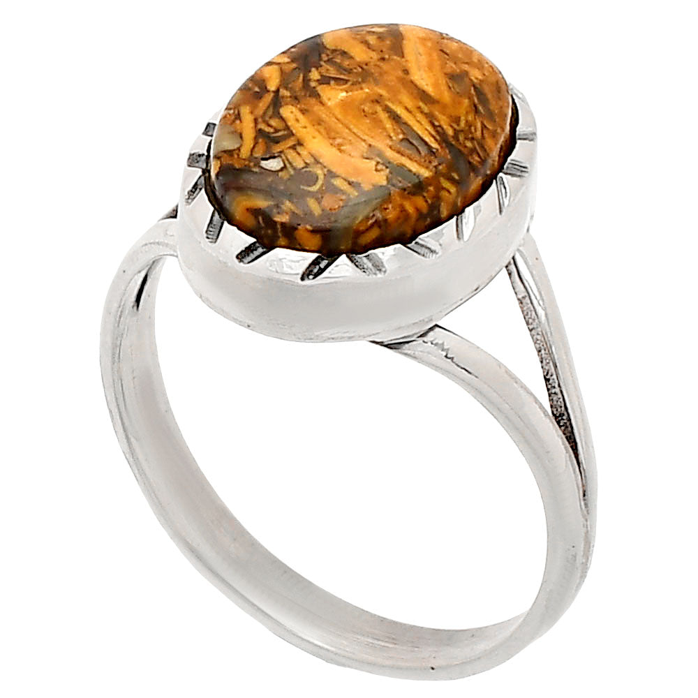 Coquina Fossil Jasper - India Ring size-9.5 R-1074 SDR230844