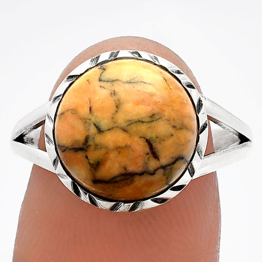 Natural Honey Dendritic Opal Ring size-9 R-1074 SDR230846
