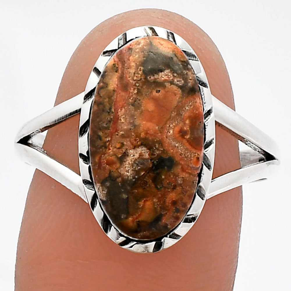 Natural Leopard Skin Jasper Ring size-9.5 R-1074 SDR230869