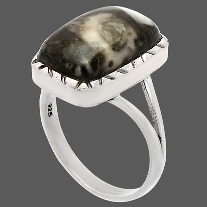 Natural Mexican Cabbing Fossil Ring size-9.5 R-1074 SDR230896
