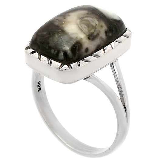 Natural Mexican Cabbing Fossil Ring size-9.5 R-1074 SDR230896