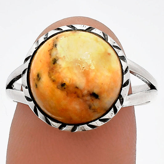 Natural Honey Dendritic Opal Ring size-9 R-1074 SDR230900