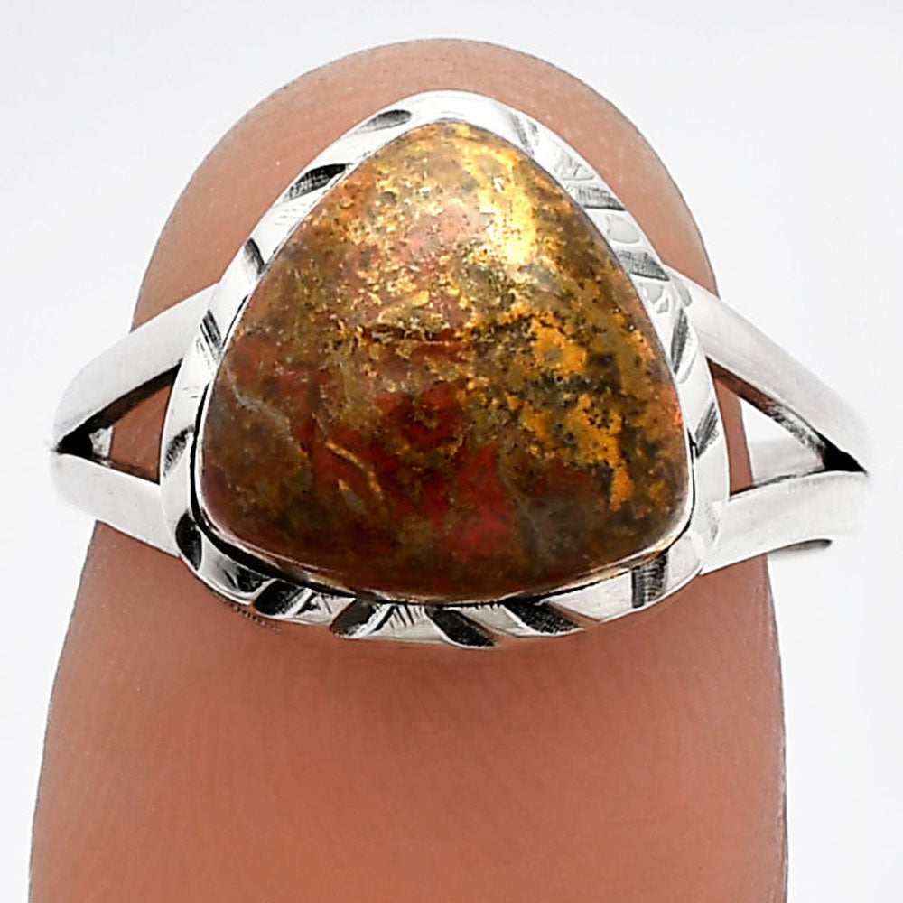Natural Rare Cady Mountain Agate Ring size-7 R-1074 SDR230919