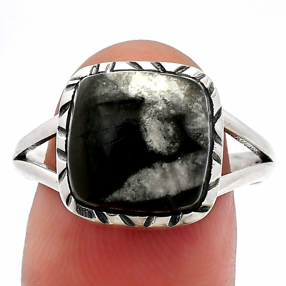 Natural Mexican Cabbing Fossil Ring size-9.5 R-1074 SDR230996