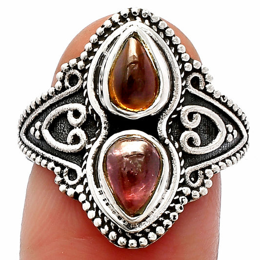 Natural Multi Tourmaline Ring size-7.5 R-1347 SDR231175