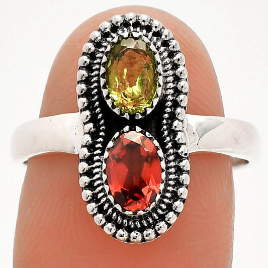 Natural Multi Tourmaline Ring size-8 R-1386 SDR231262