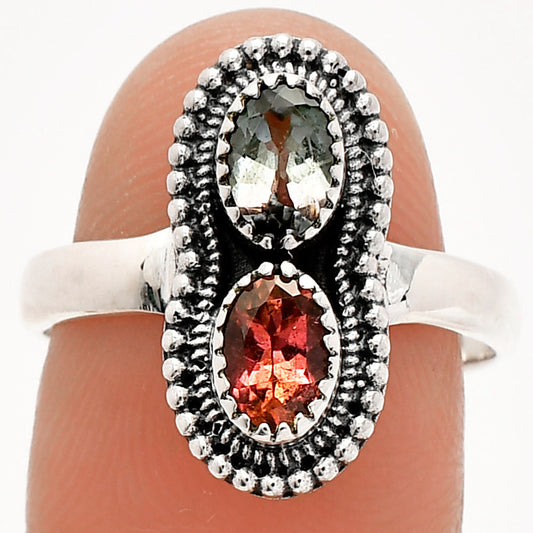 Natural Multi Tourmaline Ring size-8 R-1386 SDR231276